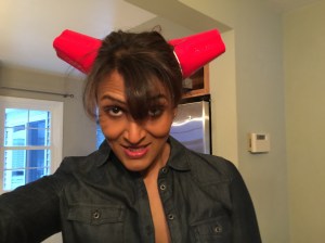 I mean, seriously, do I look like I fit in with neuropsychologists who refer to their clinic as a "laboratory"? A couple weeks ago I went to work with Solo cups bobby pinned to my head.