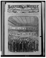 Harper's Weekly Covering the triumph of the passage of the 13th Amendment. Source: LOC