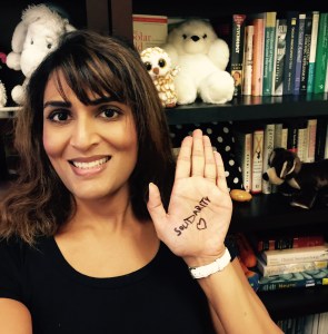 We proceeded the campaign with a social media campaign on why we care about Lady Parts - I care because of my belief in building inclusive solidarity. And also I was supposed to use my right hand, which would have looked more like the State of Michigan.