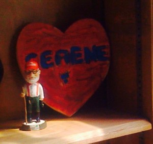 Mr. Spivey, alongside one of my other prized Boggy Creek keepsakes.